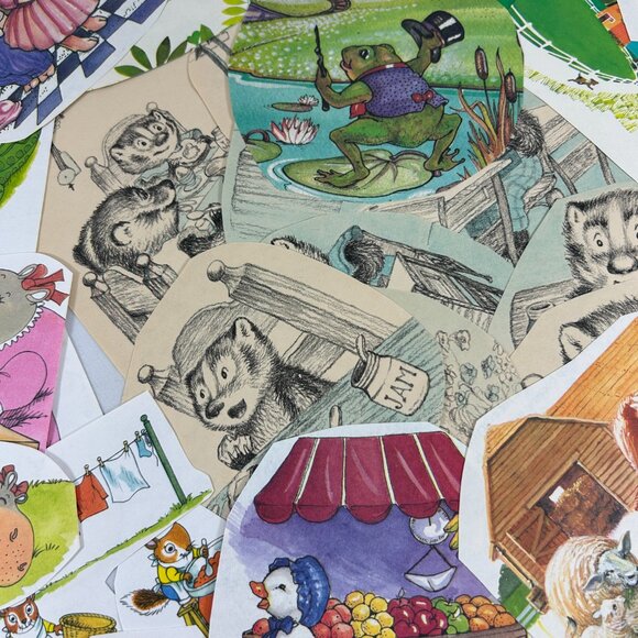 Ephemera Lot Scrapbooking Crafts Junk Journal Animals Nature Whimsical Vtg Pages - Picture 10 of 13